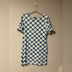 Sailor Sailor Blue & White Nautical Rope Dress Small